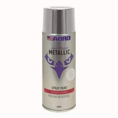ABRO PINTURA EN SPRAY PLATA METÁLICO | 002C | 400 ML