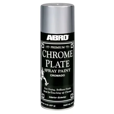 ABRO PINTURA EN SPRAY CROMO METÁLICO PREMIUM | 317C | 8 OZ