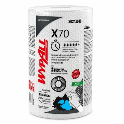 WYPALL X70 PAÑOS DE LIMPIEZA 88 PAÑOS | 30242846 | 42.1 X 27.6 CM