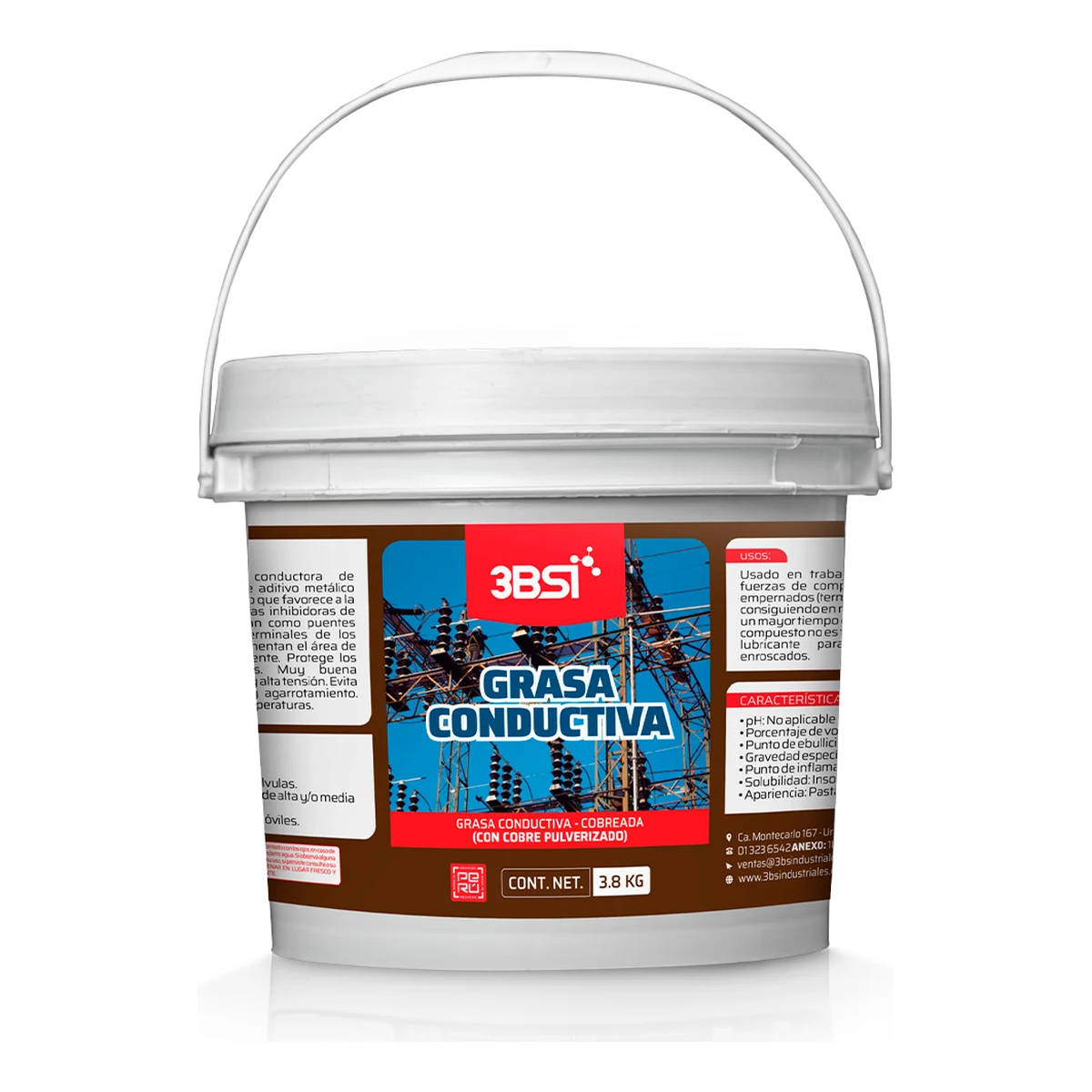 3BSI GRASA CONDUCTIVA CON COBRE PULVERIZADO | 1314 | 3.8 KG