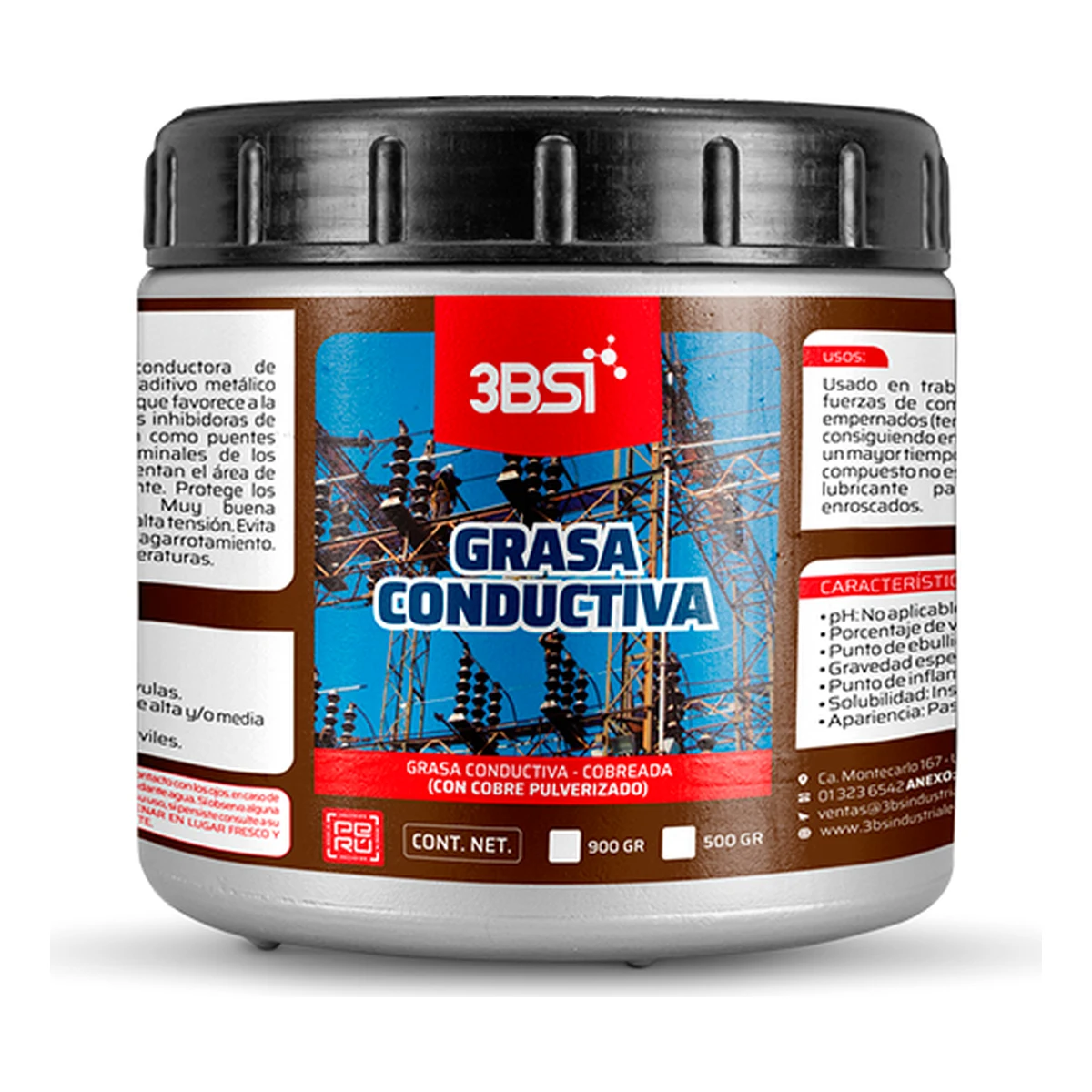 3BSI GRASA CONDUCTIVA CON COBRE PULVERIZADO | 1308 | 500 G