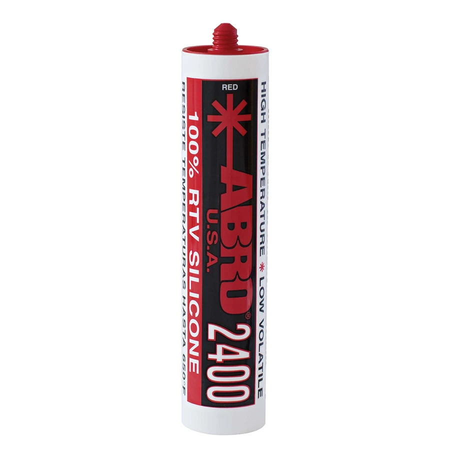 ABRO 2400 SILICONA ROJA DE ALTA TEMPERATURA (CH) | SS-2400-CH | 10 OZ
