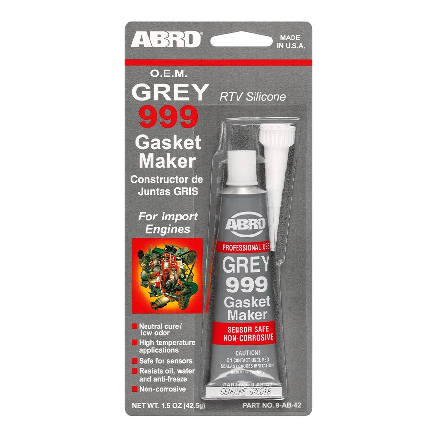 ABRO GREY 999 SILICONA AUTOMOTRIZ PARA JUNTAS (USA) | 9-AB-42 | 1.5 OZ