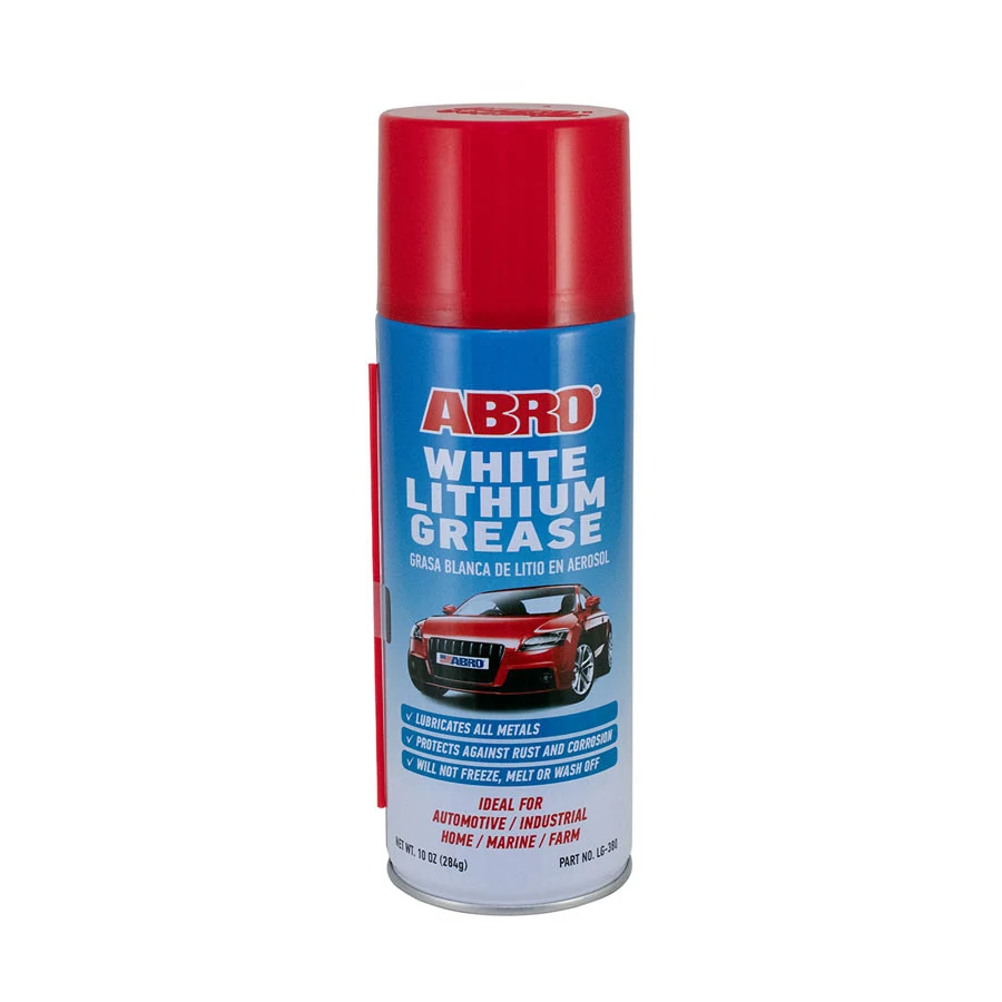 ABRO GRASA DE LITIO BLANCA EN SPRAY | LG-380 | 10 OZ