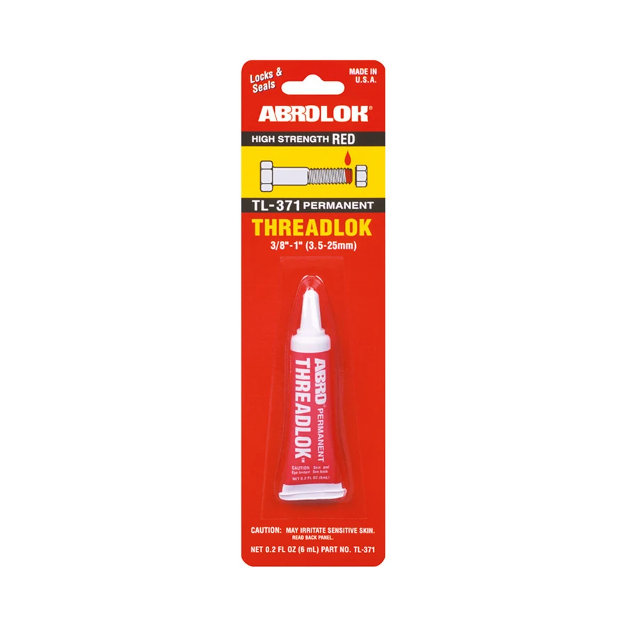 ABRO SELLADOR DE ROSCA PERMANENTE ROJA | TL-371 | 6 ML