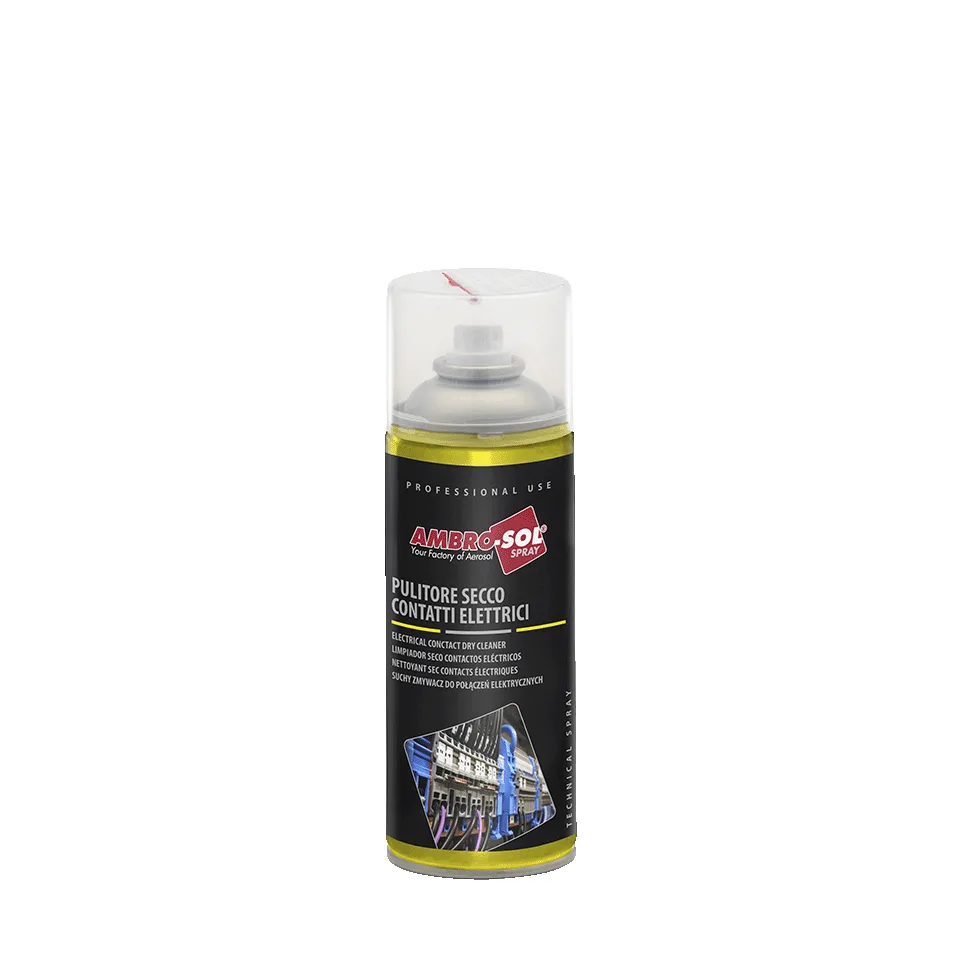 AMBRO-SOL LIMPIADOR DE CONTACTO SECO · M200 · 400 ML Aerosol Ambro-Sol limpiador de contacto seco M200 de 400 ml, sin residuo
