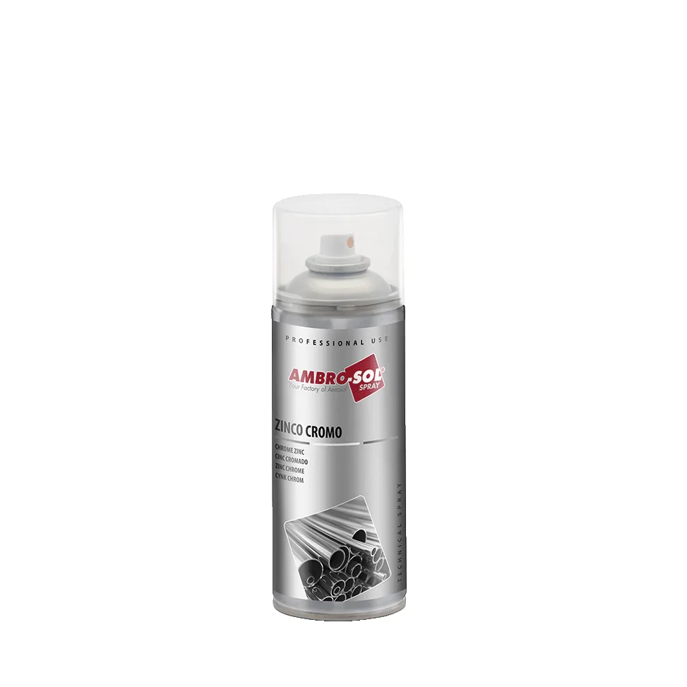 Aerosol Ambro-Sol galvanizador en frío gris cromado efecto espejo Z361 de 400 ml