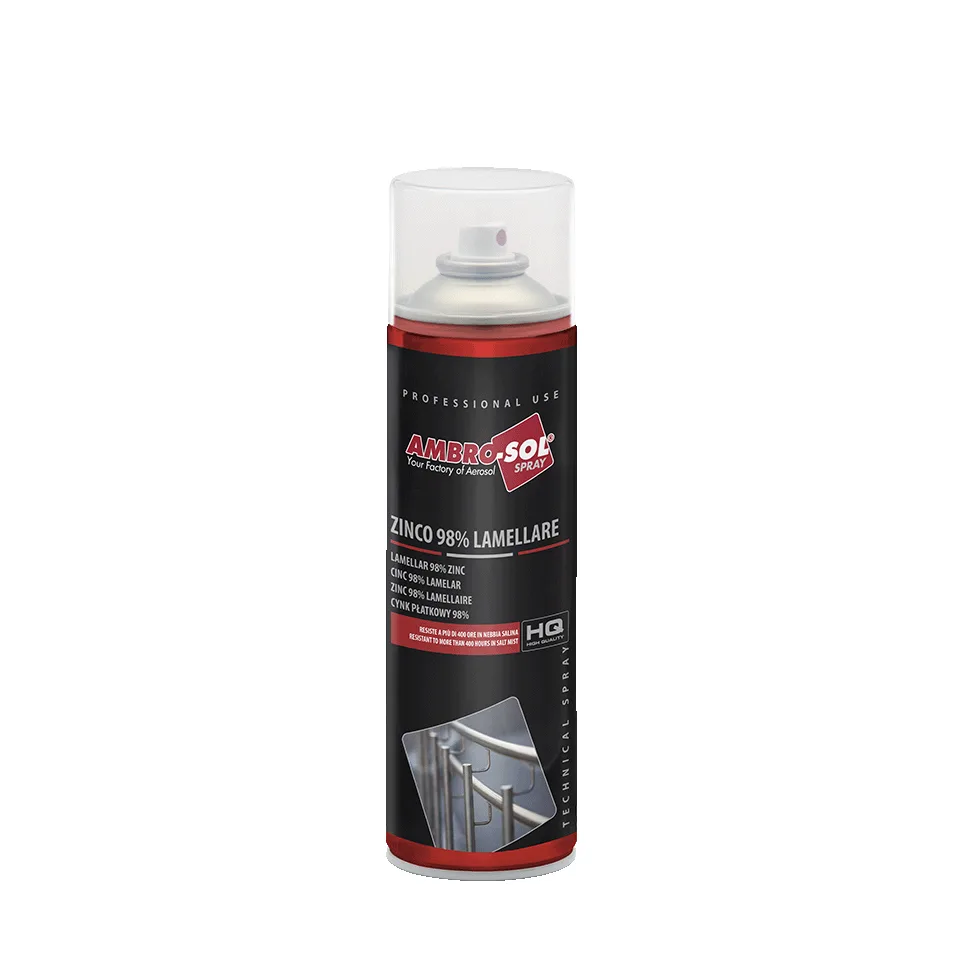 Aerosol Ambro-Sol galvanizador en frío zinc 98 % gris claro lamelar Z358 de 500 ml
