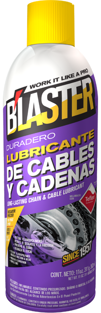 BLASTER LUBRICANTE PARA CABLES Y CADENAS | 16-CCL-LAT | 11 OZ