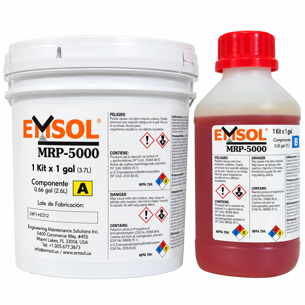 EMSOL MRP-5000 REVESTIMIENTO EPÓXICO ANTICORROSIVO | 1 GAL