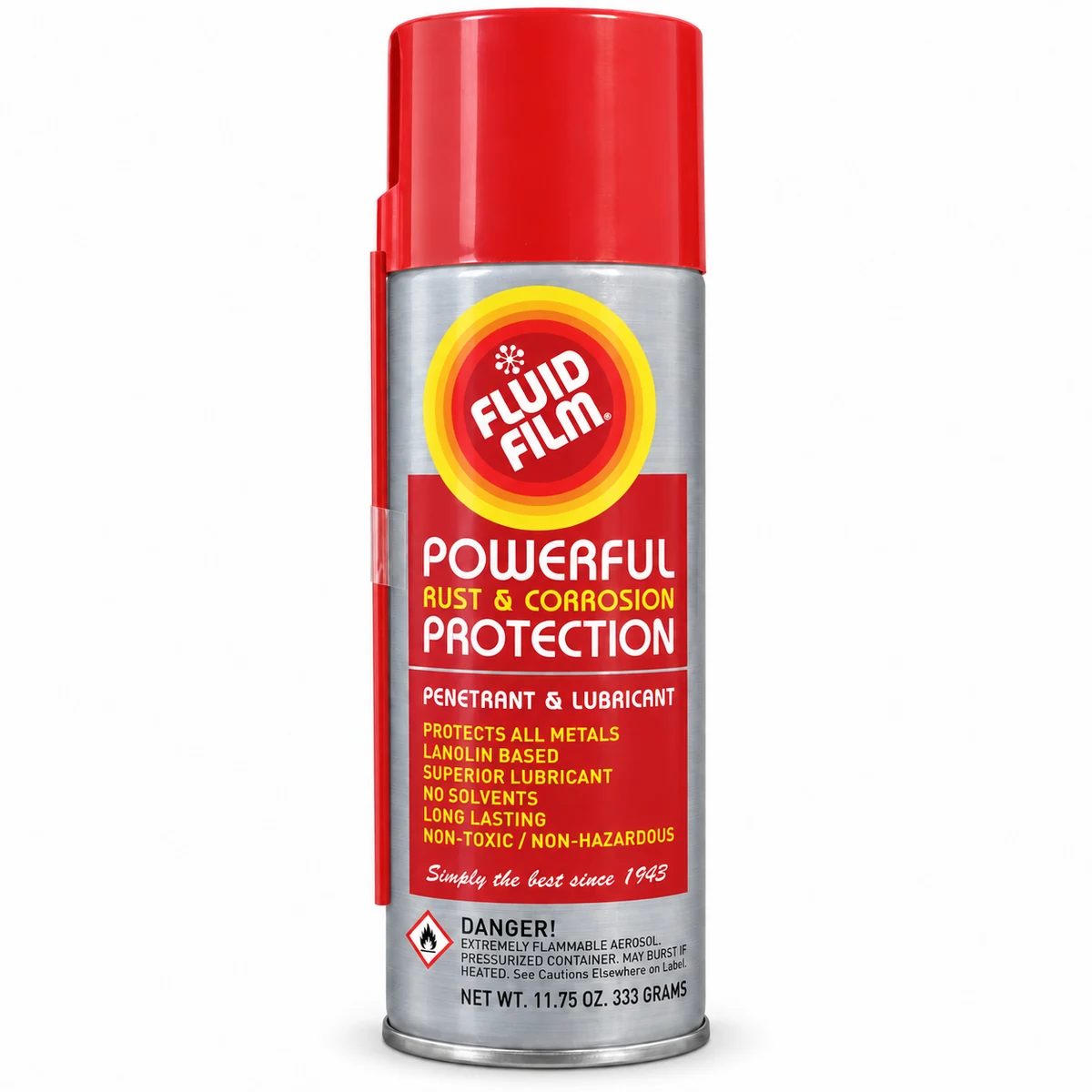Aerosol de 11.75 oz de Fluid Film AS-11, inhibidor de óxido y corrosión a base de cera de lana