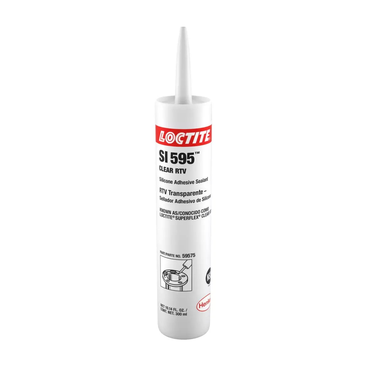LOCTITE SI 595 CL SILICONA ADHESIVA TRANSPARENTE | 59575 | IDH 193999 | 300 ML