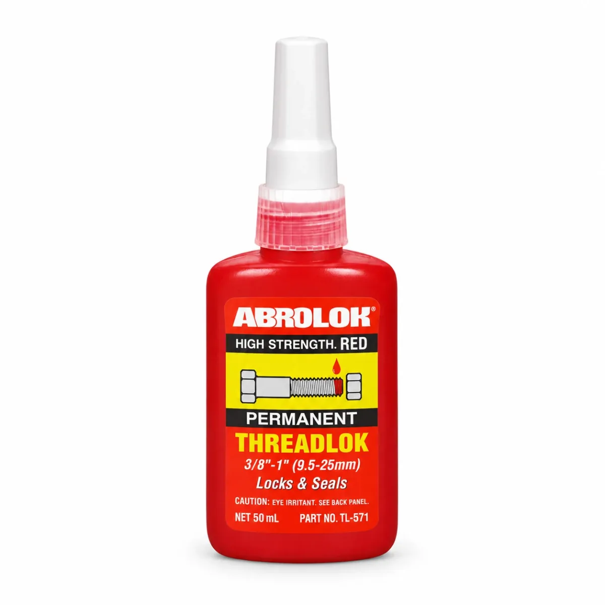 ABRO SELLADOR DE ROSCA PERMANENTE ROJA | TL-571 | 50 ML