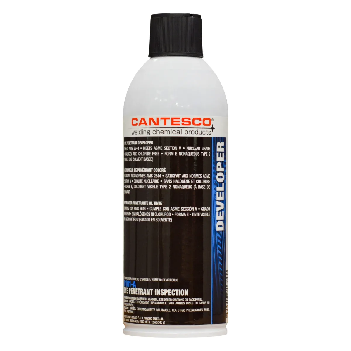 CANTESCO REVELADOR BLANCO PARA GRIETAS (KIT PENETRANTE) | D101-A | 12 OZ