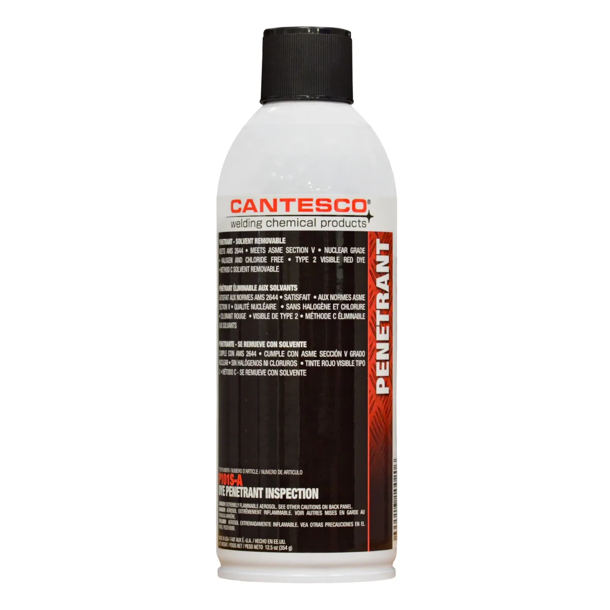 CANTESCO PENETRANTE ROJO PARA GRIETAS (KIT PENETRANTE) | P101-A | 12.5 OZ