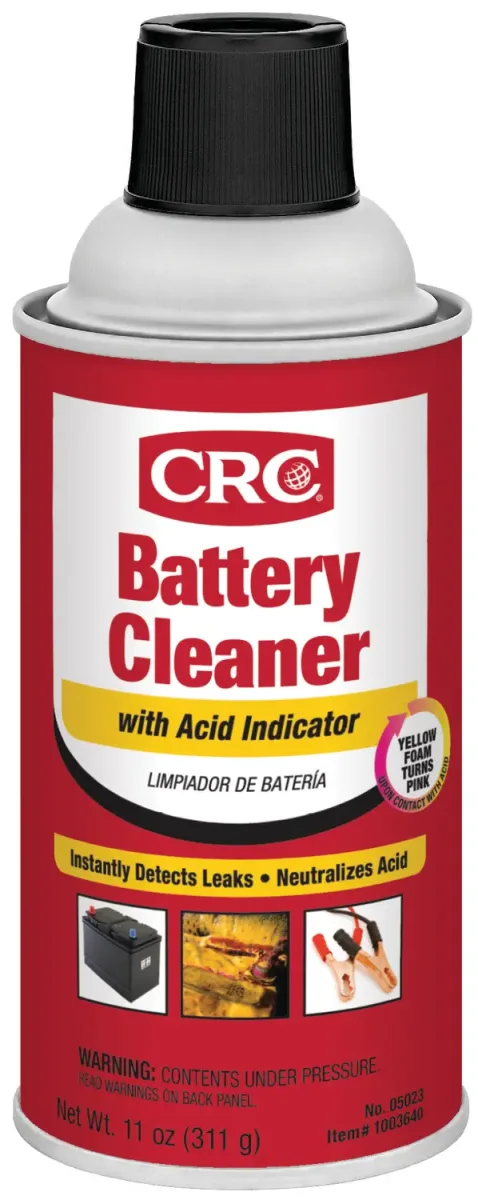 CRC BATTERY CLEANER WITH ACID INDICATOR | 05023 | 11 OZ