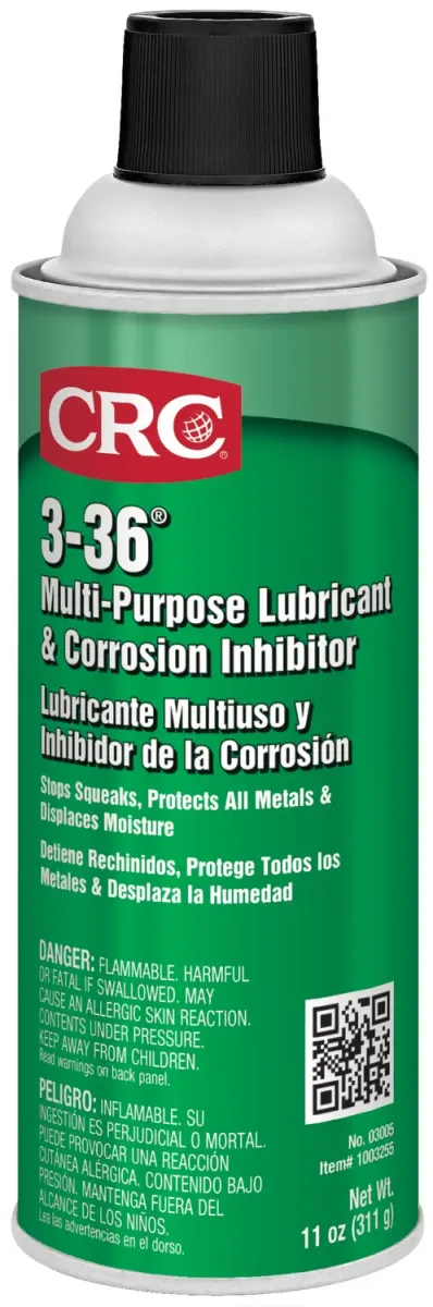 CRC 3-36 MULTI-PURPOSE LUBRICANT & CORROSION INHIBITOR | 03005 | 11 OZ