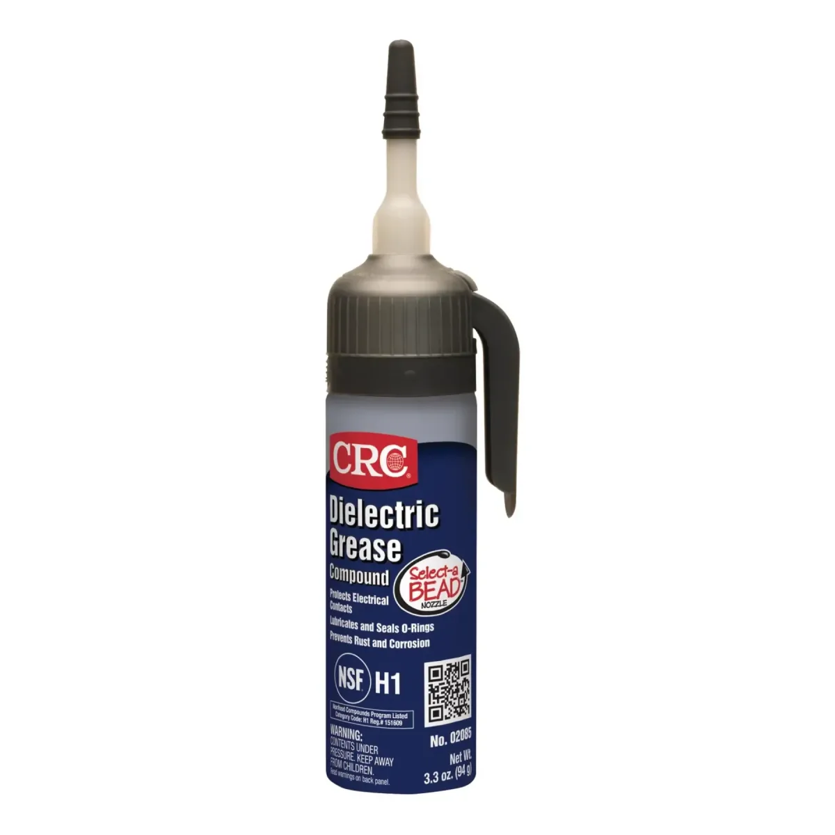 Tubo CRC grasa dieléctrica de grado alimenticio 02085 de 3.3 oz con boquilla Select-a-BEAD