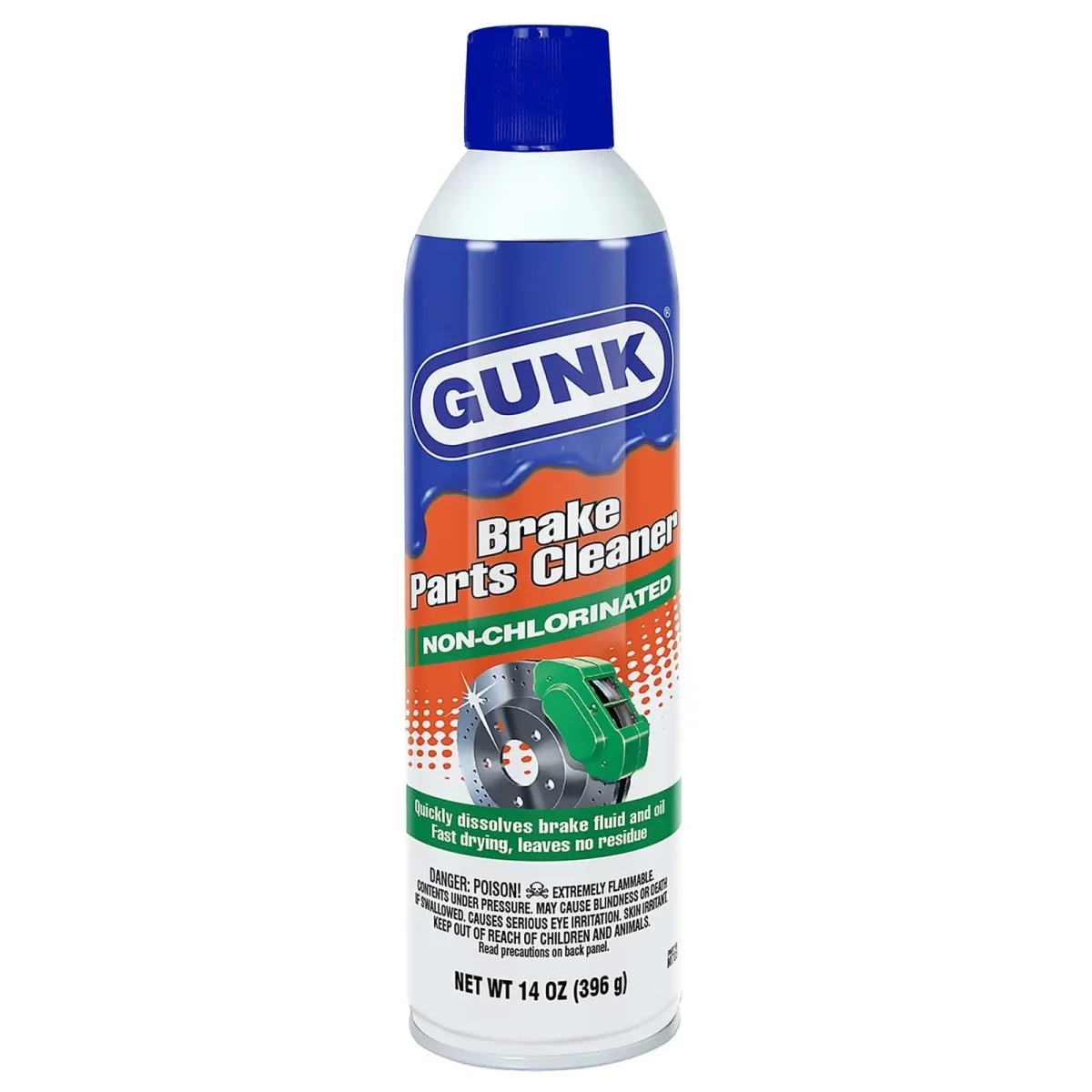 GUNK LIMPIADOR DE PIEZAS DE FRENOS SIN CLORO | M705 | 14 OZ