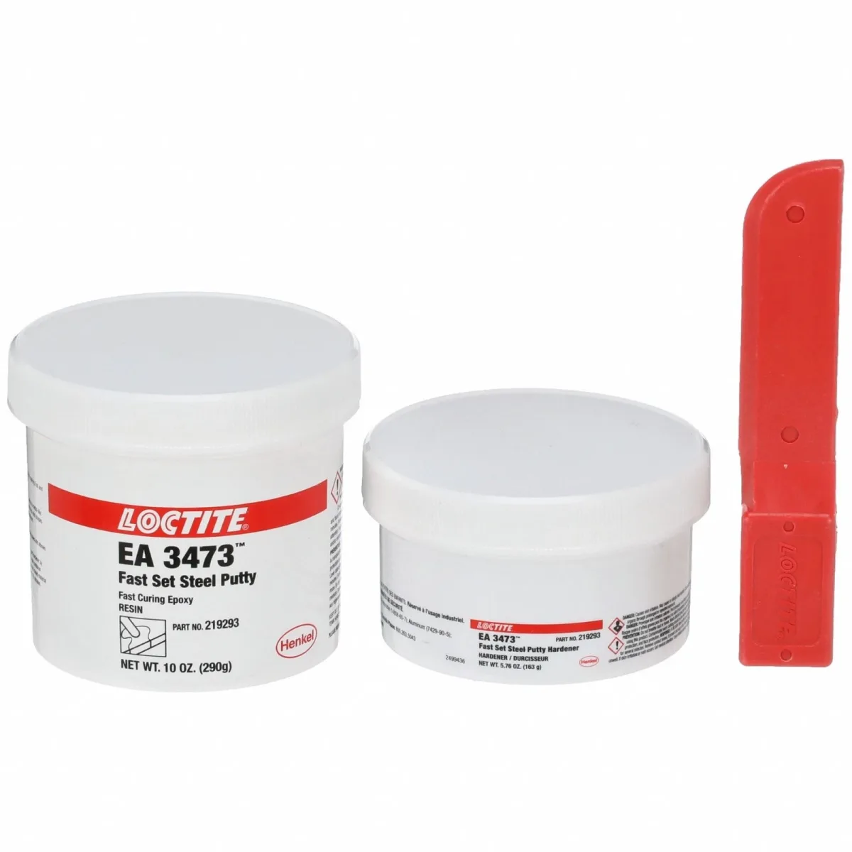 LOCTITE EA 3473 FAST SET STEEL PUTTY EPÓXICO DE ACERO | IDH 219293 | KIT 1 LB