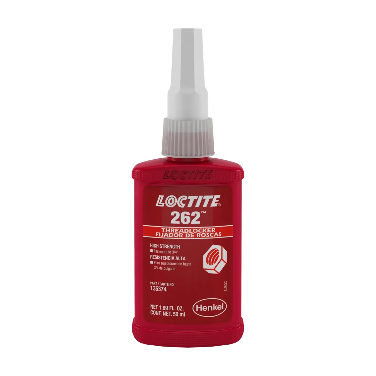 LOCTITE 262 TRABADOR DE ROSCA ROJO | 26231 | IDH 135374 | 50 ML