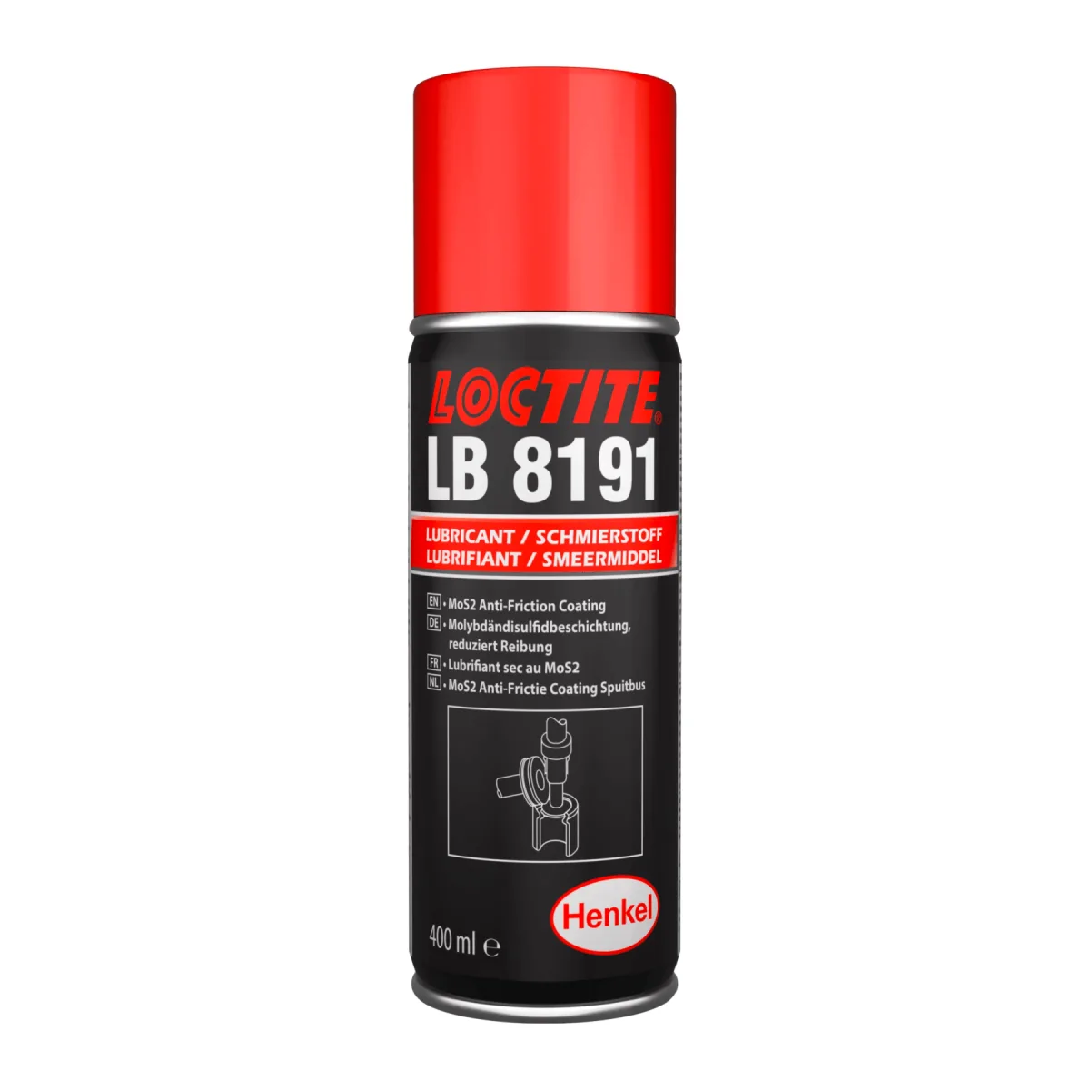 LOCTITE LB 8191 LUBRICANTE SECO DE MOLIBDENO | 142532 | 400 ML