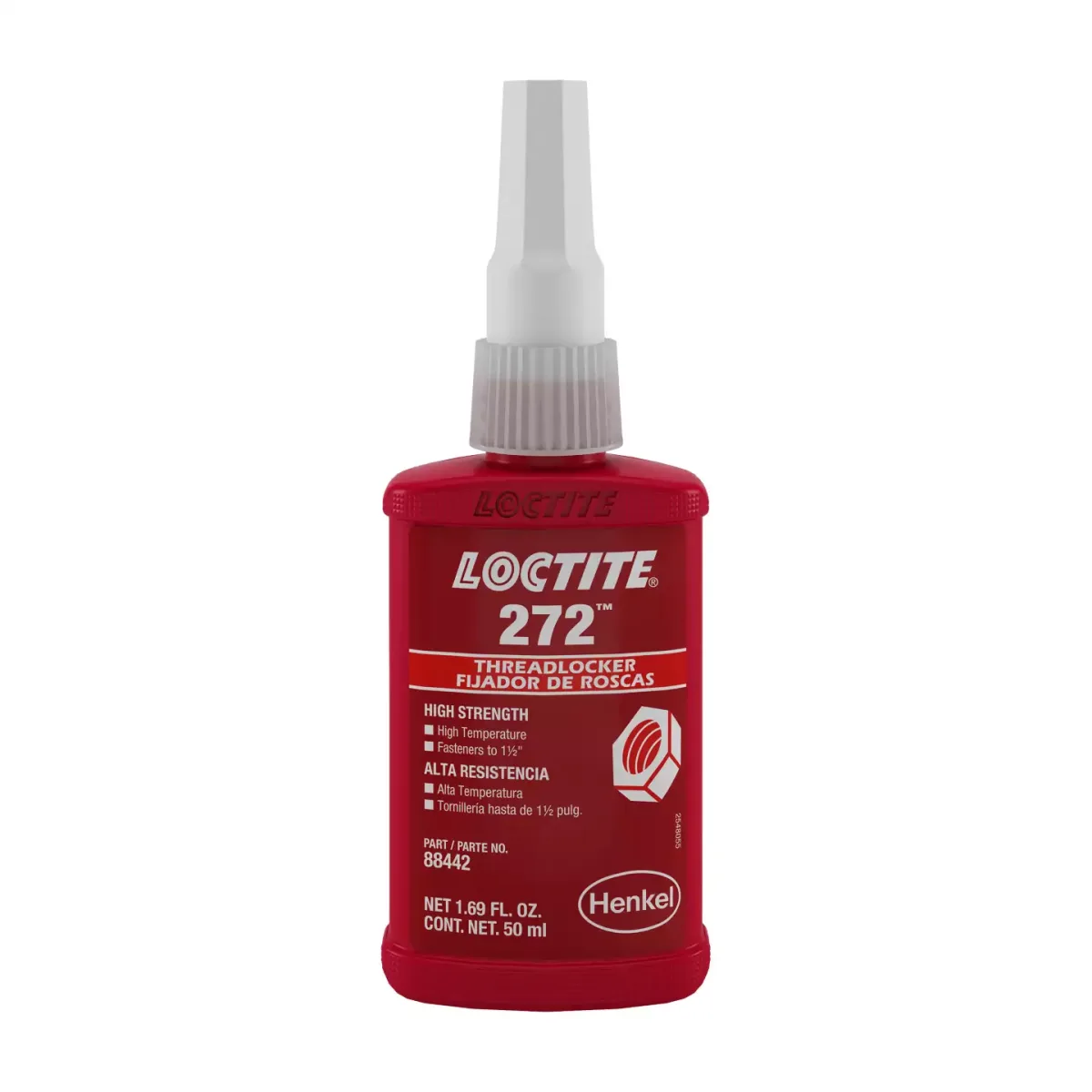 LOCTITE 272 TRABADOR DE ROSCA ROJO | 27240 | IDH 88442 | 50 ML
