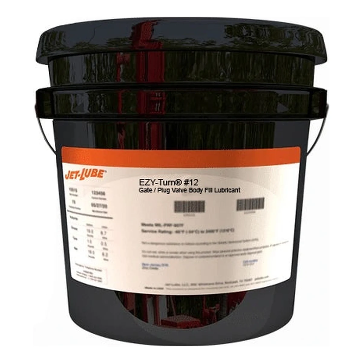 Cubeta de 5 gal de Jet-Lube Ezy-Turn #12, sellador y lubricante de relleno de cuerpo para válvulas de compuerta y macho