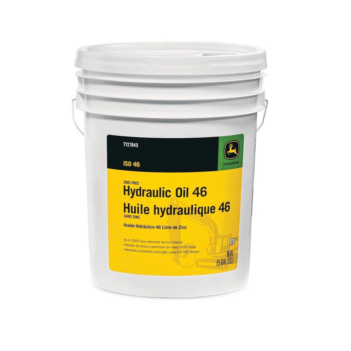 JOHN DEERE ACEITE HIDRÁULICO 46 LIBRE DE ZINC | TY27845 | 5 GAL