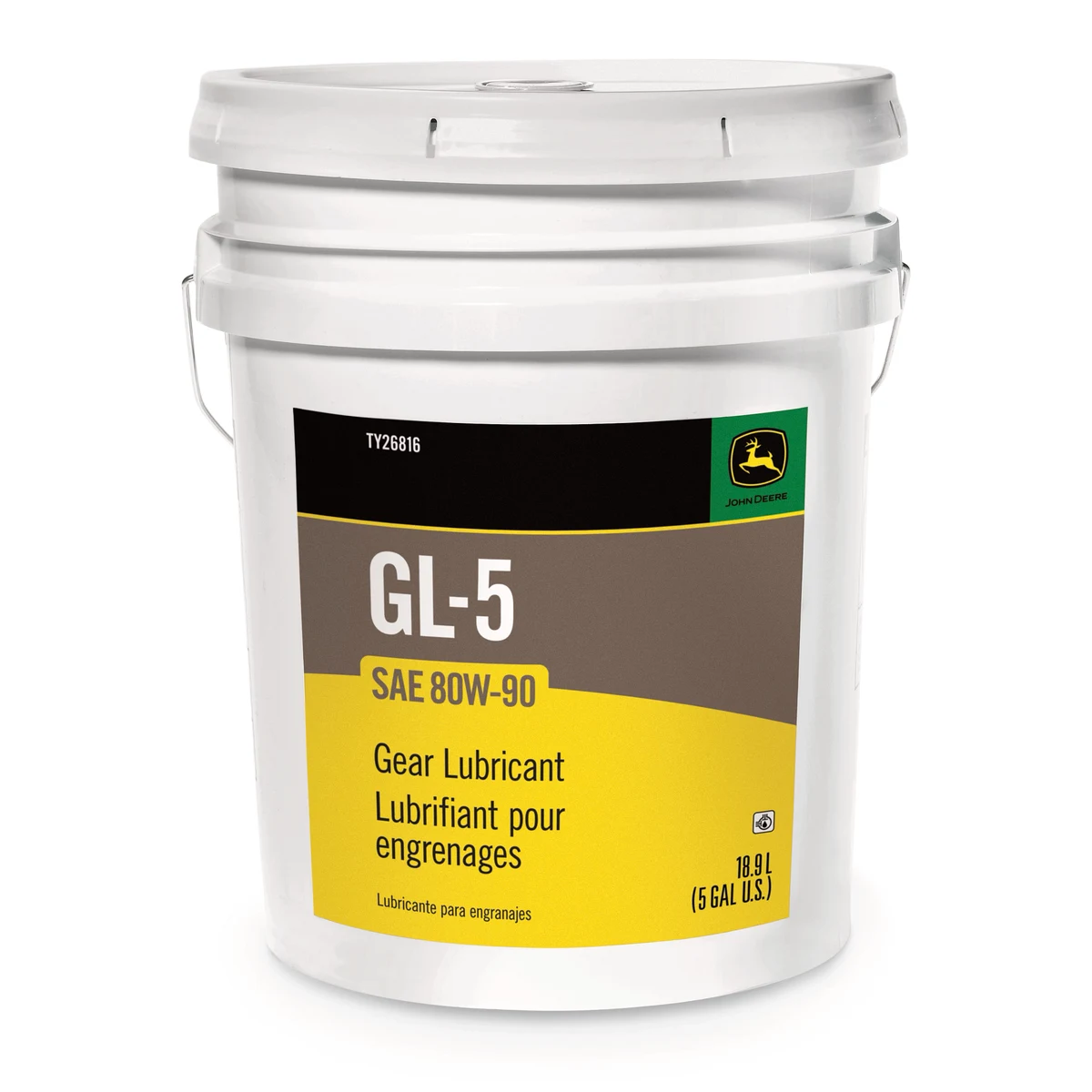 JOHN DEERE ACEITE PARA ENGRANAJES SAE 80W-90 API GL-5 | TY26816 | 5 GAL