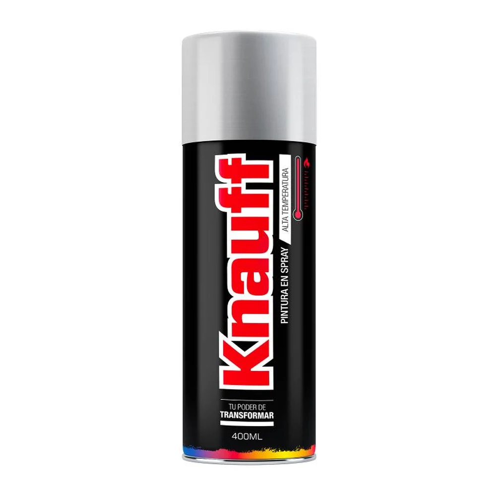 KNAUFF PINTURA EN SPRAY ALUMINIO ALTA TEMPERATURA | #1605 | 400 ML