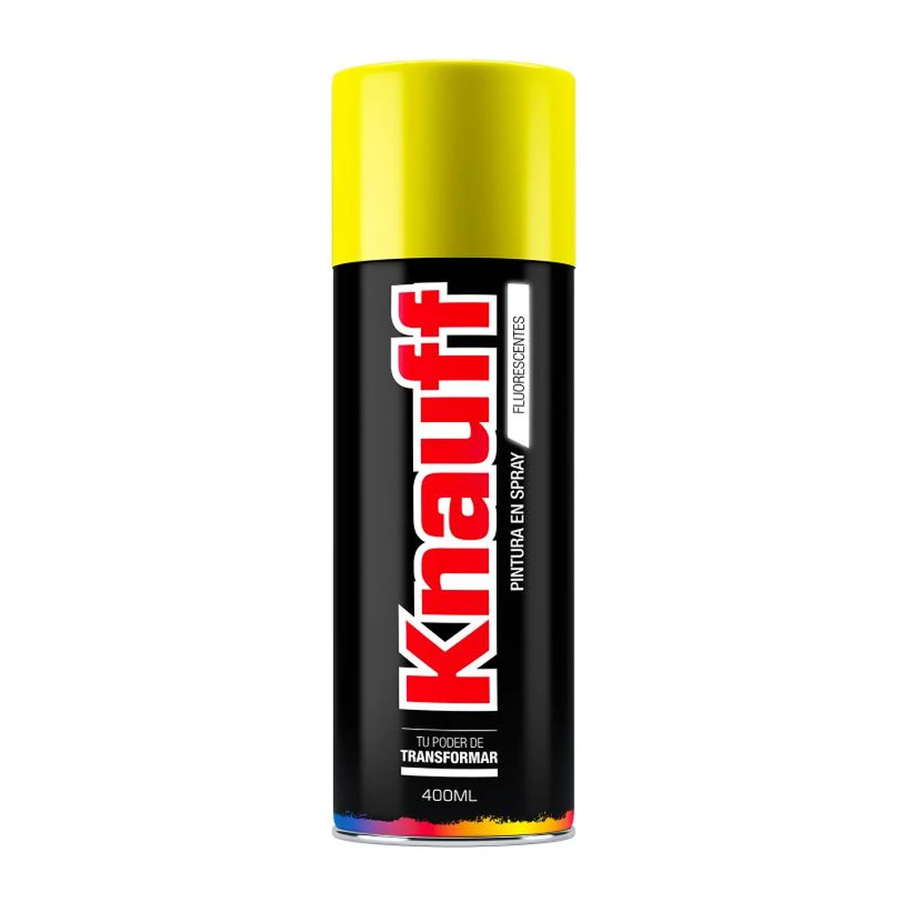 KNAUFF PINTURA EN SPRAY AMARILLO FLUORESCENTE | #101 | 400 ML