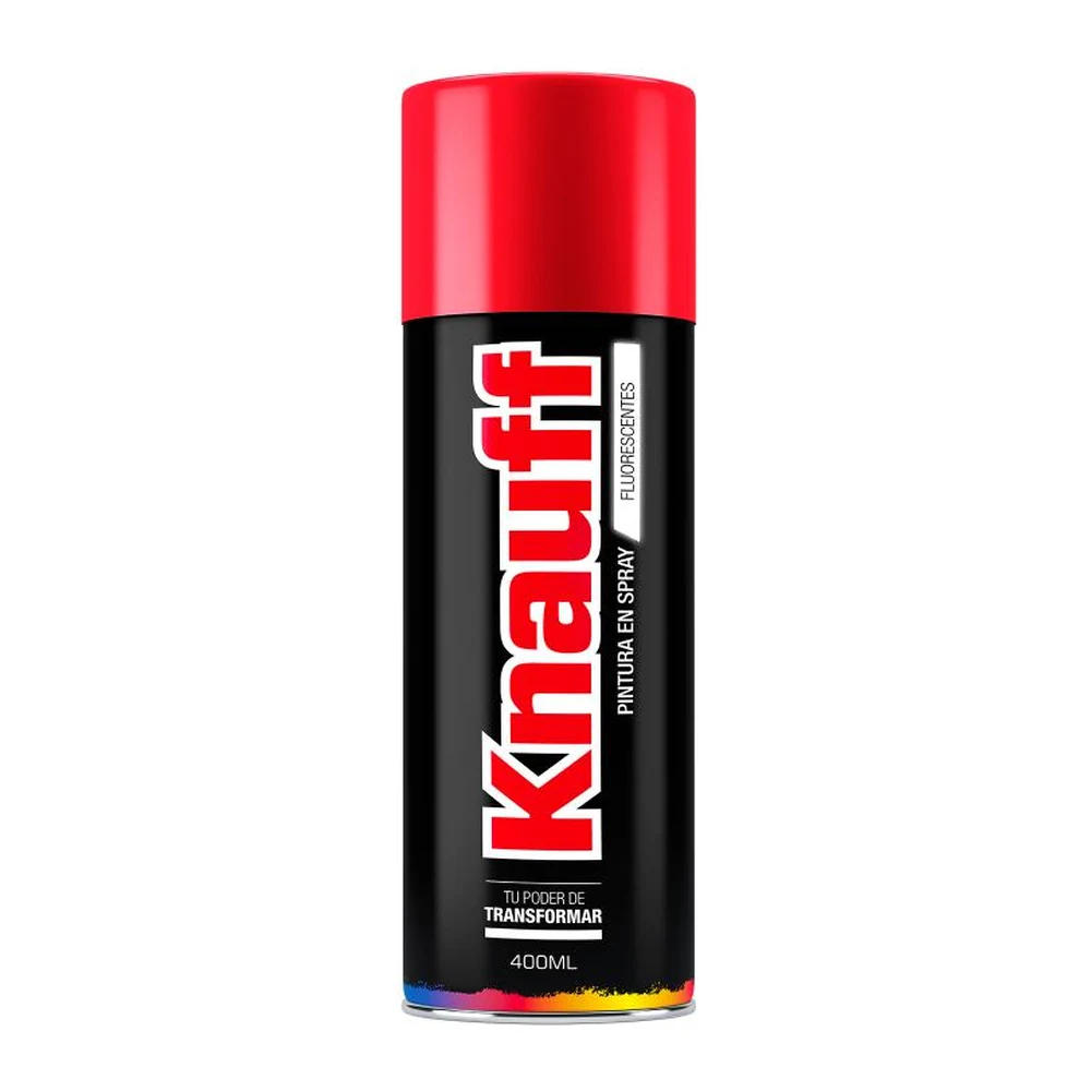 KNAUFF PINTURA EN SPRAY ROJO FLUORESCENTE | #103 | 400 ML