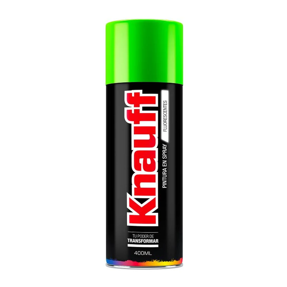KNAUFF PINTURA EN SPRAY VERDE FLUORESCENTE | #104 | 400 ML