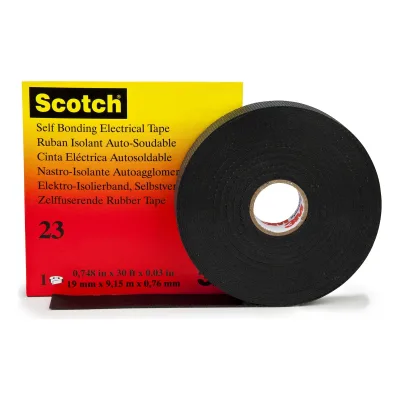 3M SCOTCH 23 CINTA AISLANTE AUTOFUNDENTE DE CAUCHO 69 KV | 7000007286 | 3/4" X 9.15 M