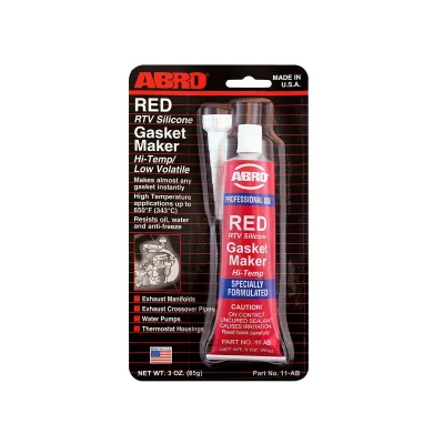 ABRO RED SILICONA AUTOMOTRIZ PARA JUNTAS (USA) | 11-AB | 3 OZ