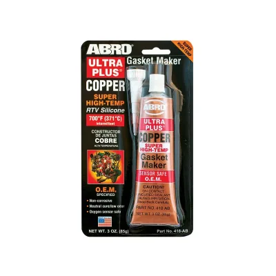 ABRO SILICONA DE COBRE PARA JUNTAS DE ALTA TEMPERATURA | 418-AB | 3 OZ