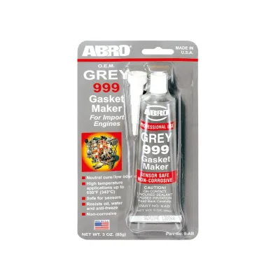 ABRO GREY 999 SILICONA AUTOMOTRIZ PARA JUNTAS (USA) | 9-AB | 3 OZ