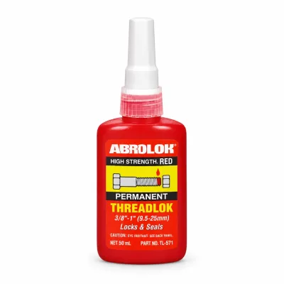 ABRO SELLADOR DE ROSCA PERMANENTE ROJA | TL-571 | 50 ML
