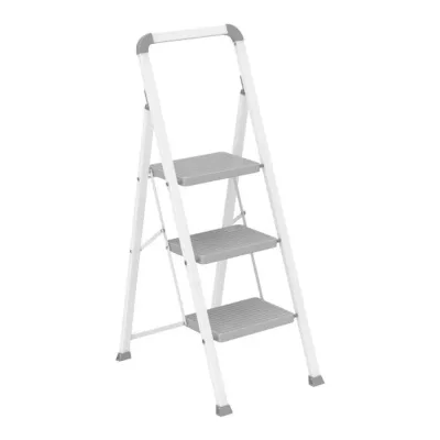C&A ESCALERA PLEGABLE DE ACERO 3 PELDAÑOS 150 KG | 1400108200611
