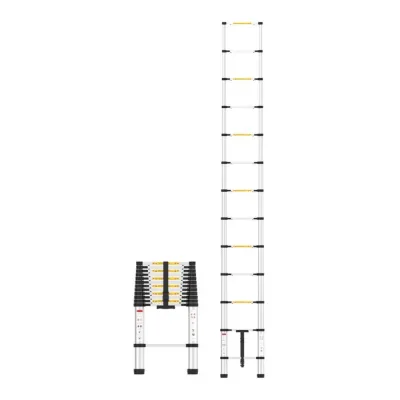 C&A PRO ESCALERA TELESCÓPICA DE EXTENSIÓN DE ALUMINIO 13 PELDAÑOS 175 KG | 1700106200610