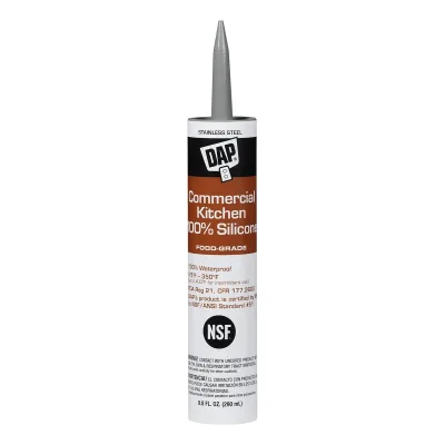 DAP COMMERCIAL KITCHEN SILICONA 100 % PARA COCINAS COMERCIALES ACERO INOXIDABLE | 08660 | 9.8 OZ
