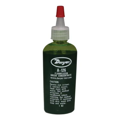 DWYER A-126 CONCENTRADO COLORANTE VERDE FLUORESCEÍNA PARA LÍQUIDO DE MANÓMETRO | 1 OZ