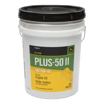 JOHN DEERE PLUS-50 II 15W-40 ACEITE DE MOTOR PREMIUM API CK-4/SN | TY26679 | 5 GAL