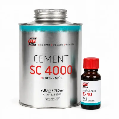 REMA TIP TOP KIT CEMENT SC-4000 (700 G) + HARDENER E40 GREEN (30 G) | 525 2504 / 525 1067