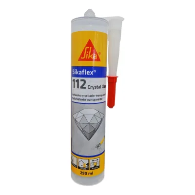 SIKA SIKAFLEX-112 CRYSTAL CLEAR ADHESIVO SELLADOR TRANSPARENTE | 290 ML