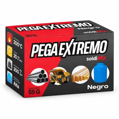 SOLDIMIX PEGA EXTREMO NEGRO | PEB5 | 55 G