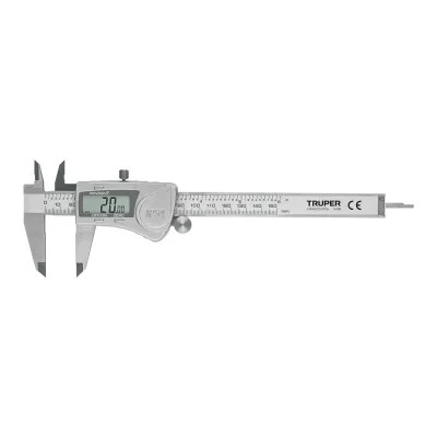 TRUPER CALIBRADOR VERNIER DIGITAL 6" DE ACERO INOXIDABLE | 14388