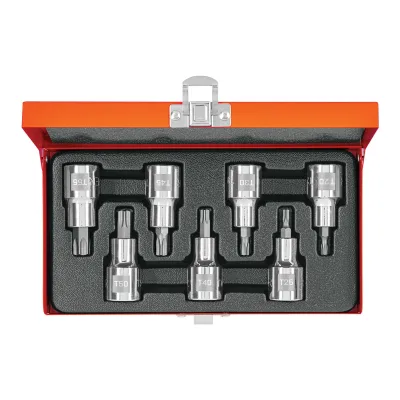 TRUPER JUEGO DE 7 DADOS PUNTA TORX CUADRO 1/2" | 13928