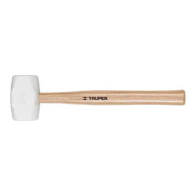 TRUPER MAZO DE GOMA BLANCA CON MANGO DE MADERA | 16932 | 24 OZ